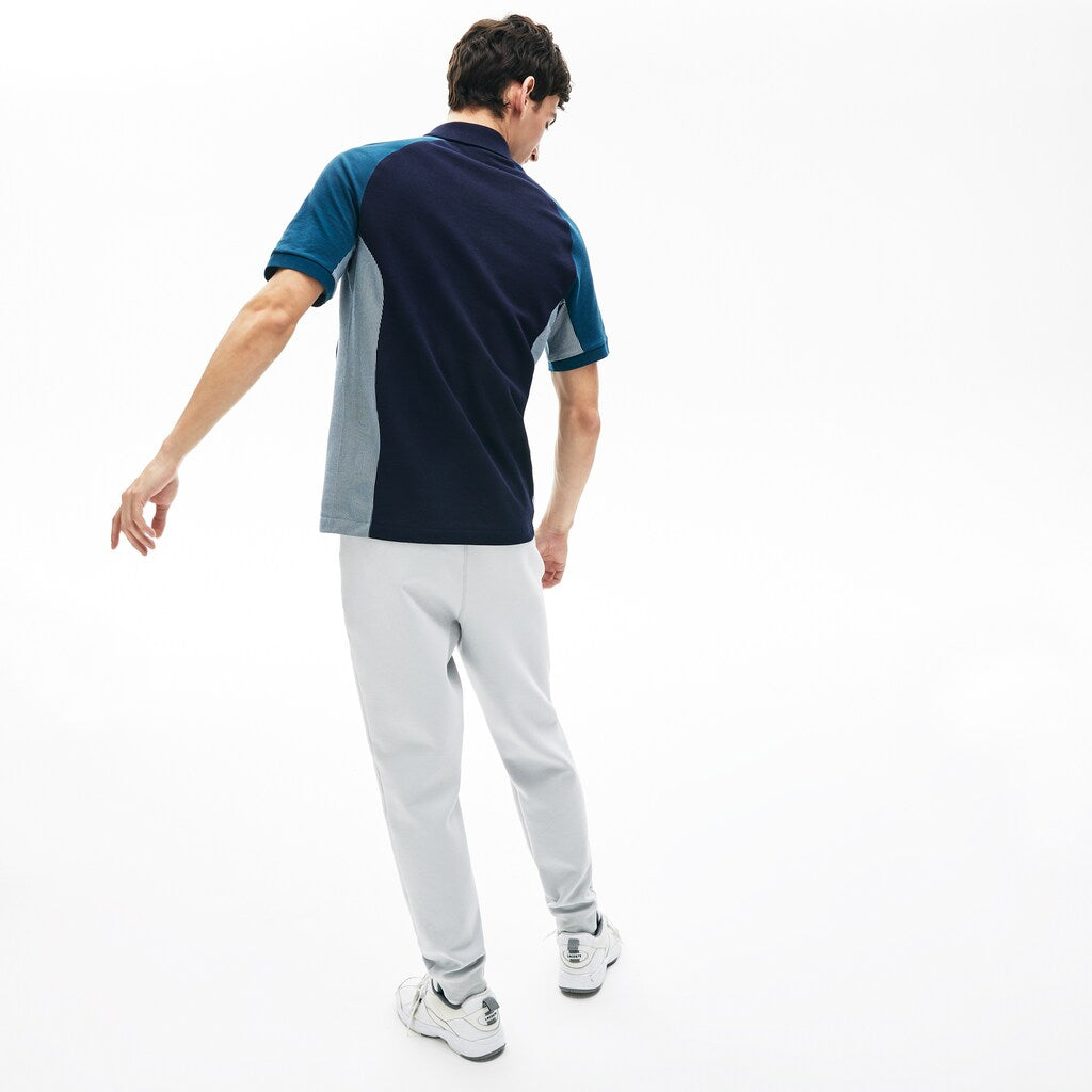 Mens   Colorblock Piqué Polo Shirt | Lacoste Navy Blue / Grey / Navy Blue • Ssf