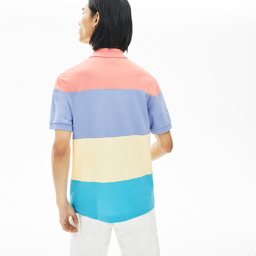 Mens   Fresh And Light Cotton Piqué Classic Fit Polo Shirt | Lacoste Turquoise / Yellow / Purple / Pink • Xh9