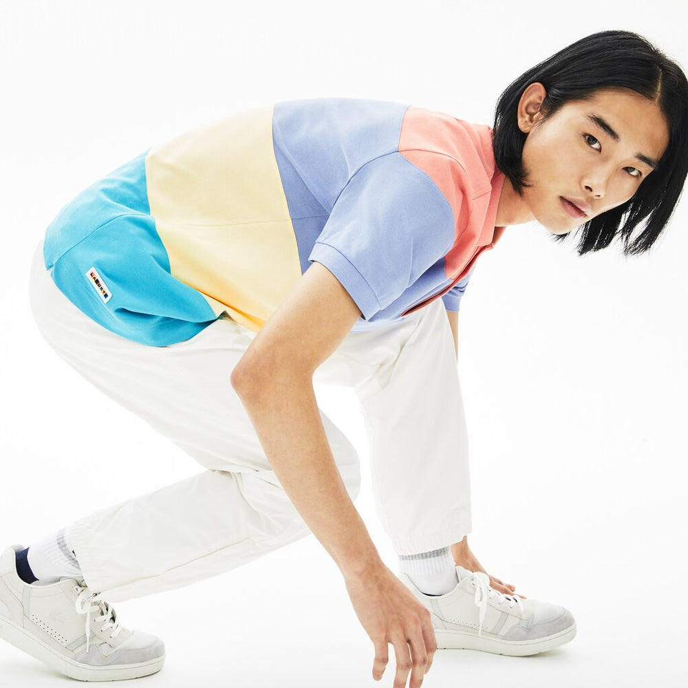 Mens   Fresh And Light Cotton Piqué Classic Fit Polo Shirt | Lacoste Turquoise / Yellow / Purple / Pink • Xh9