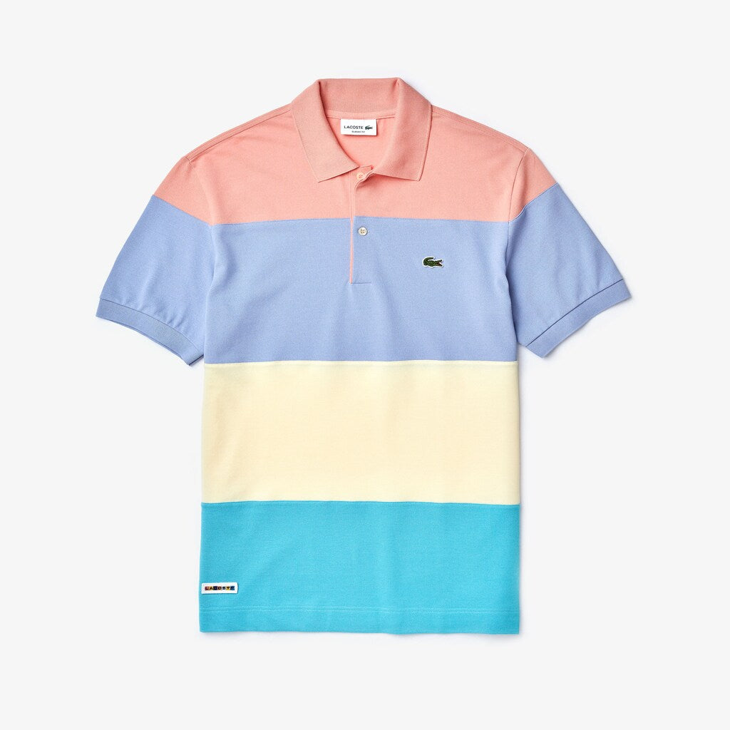 Mens   Fresh And Light Cotton Piqué Classic Fit Polo Shirt | Lacoste Turquoise / Yellow / Purple / Pink • Xh9