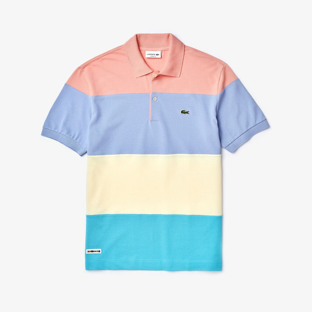 Mens   Fresh And Light Cotton Piqué Classic Fit Polo Shirt | Lacoste Turquoise / Yellow / Purple / Pink • Xh9