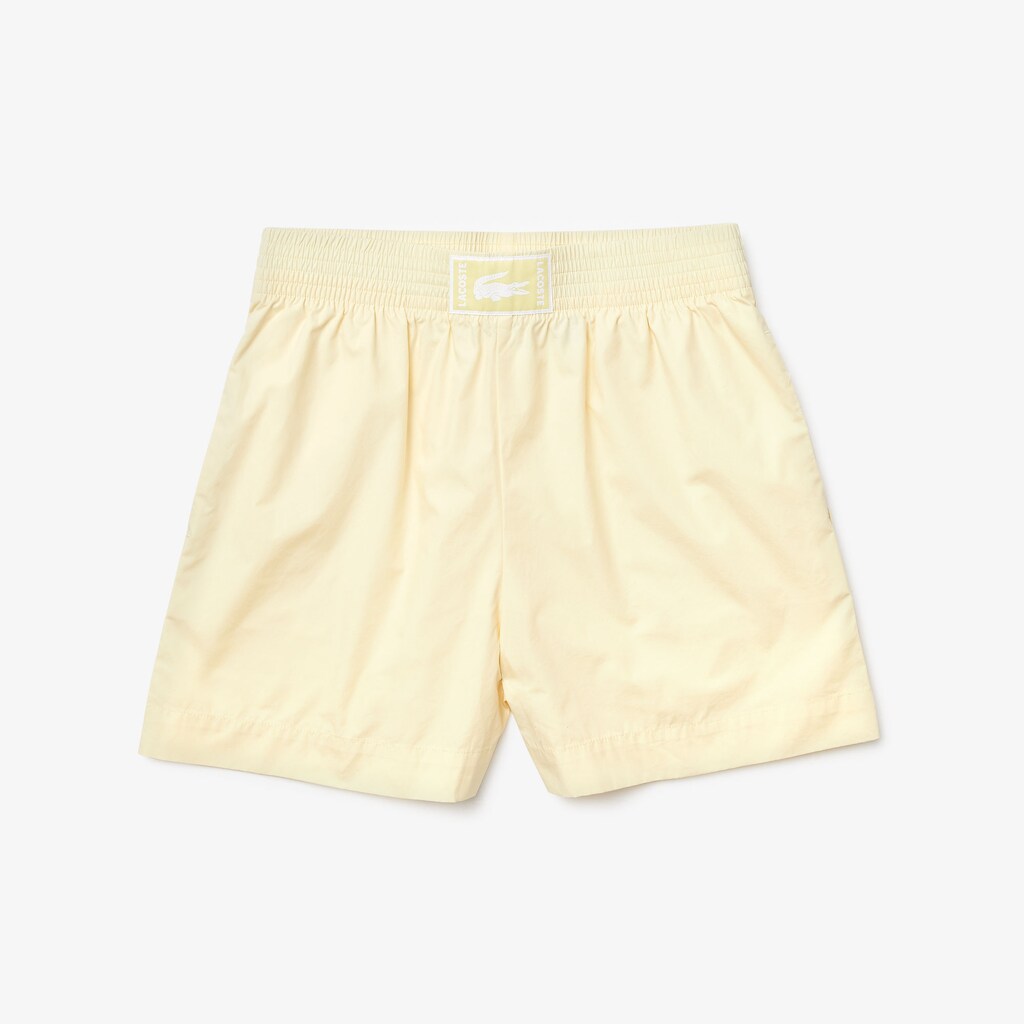 Womens Wo  Light Cotton Poplin Shorts | Lacoste Yellow • Yzj