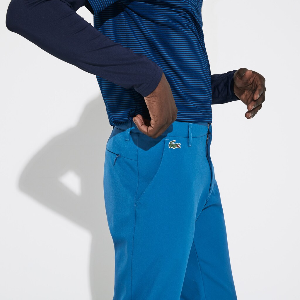 Mens   SPORT Breathable Stretch Golf Pants | Lacoste Blue • Us5