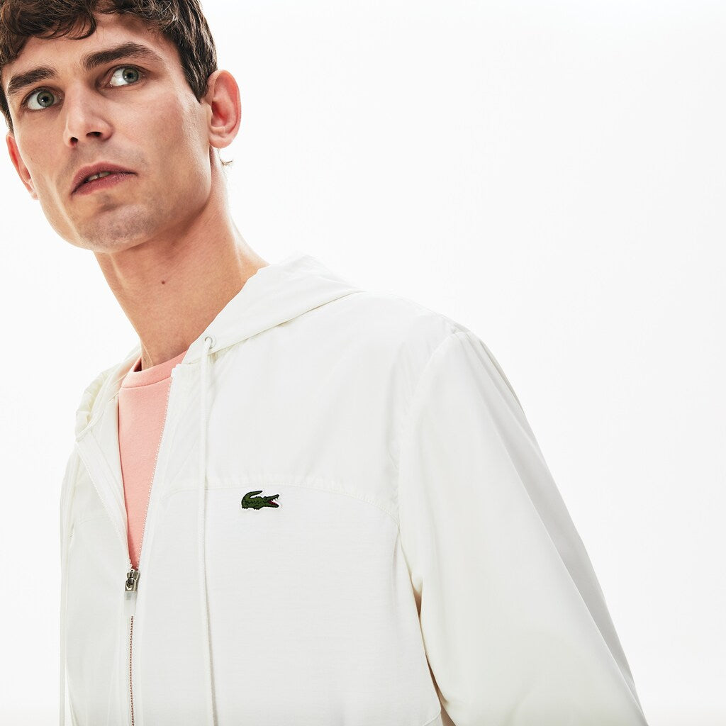 Mens   Two-Tone Zip-Up Jacket | Lacoste White • 70V