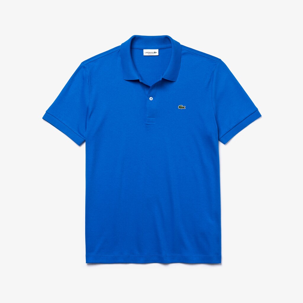 Mens   Regular Fit Lightweight Cotton Polo | Lacoste Blue • L61