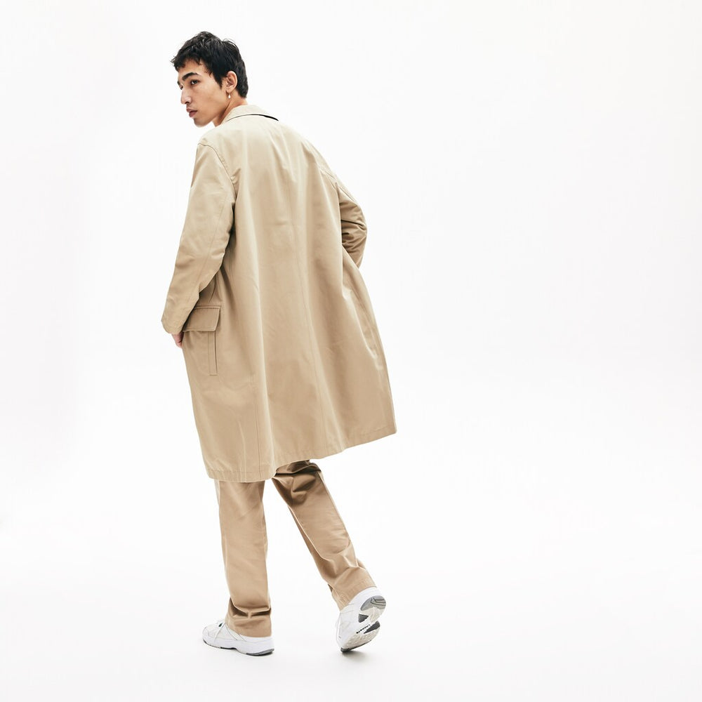 Mens/Womens Unisex LIVE Reversible Peacoat | Lacoste Beige / Navy Blue / Green • Wa2