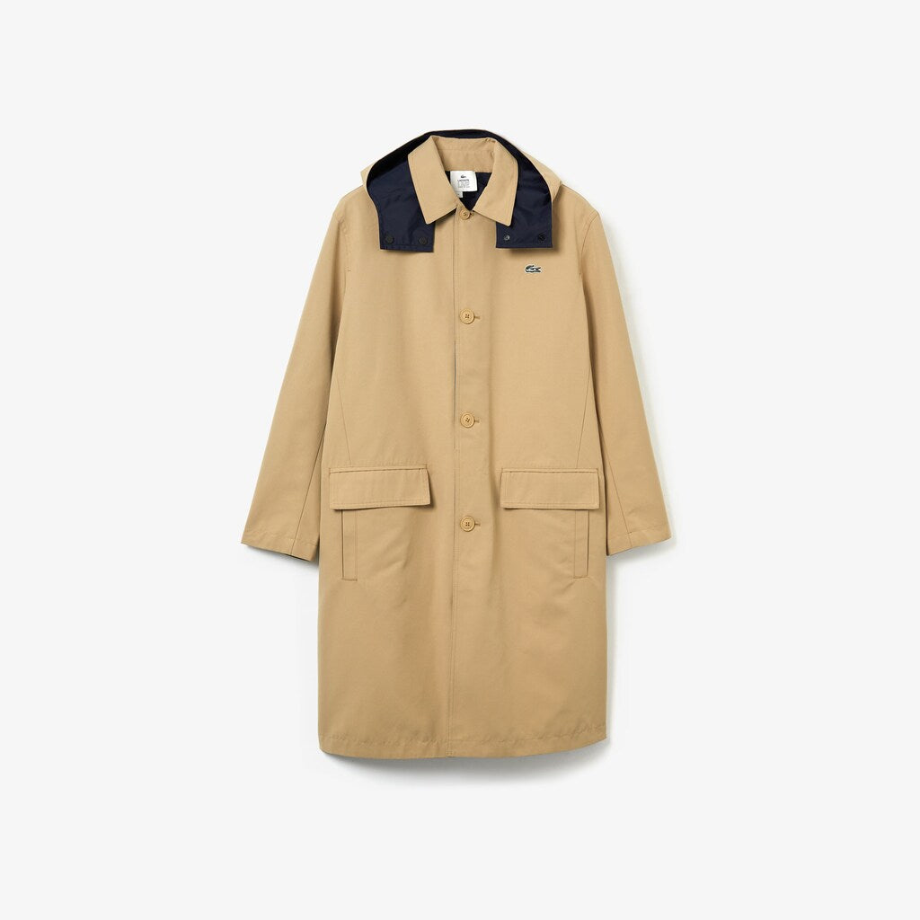 Mens/Womens Unisex LIVE Reversible Peacoat | Lacoste Beige / Navy Blue / Green • Wa2
