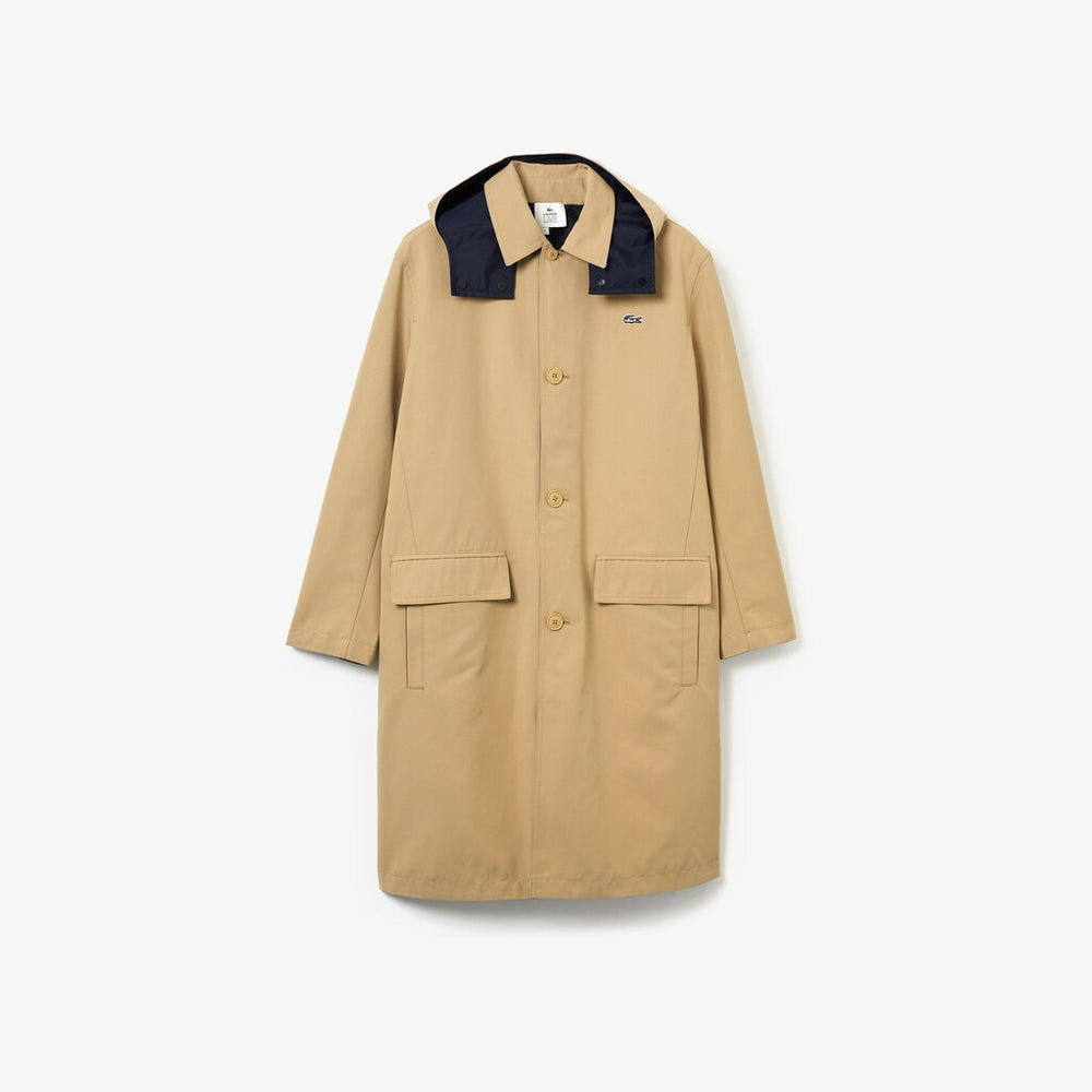 Mens/Womens Unisex LIVE Reversible Peacoat | Lacoste Beige / Navy Blue / Green • Wa2