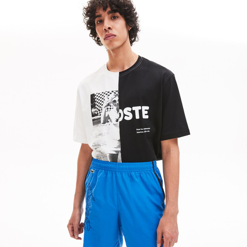 Mens   LIVE Lightweight Bermuda Shorts | Lacoste Blue / Black • Du5