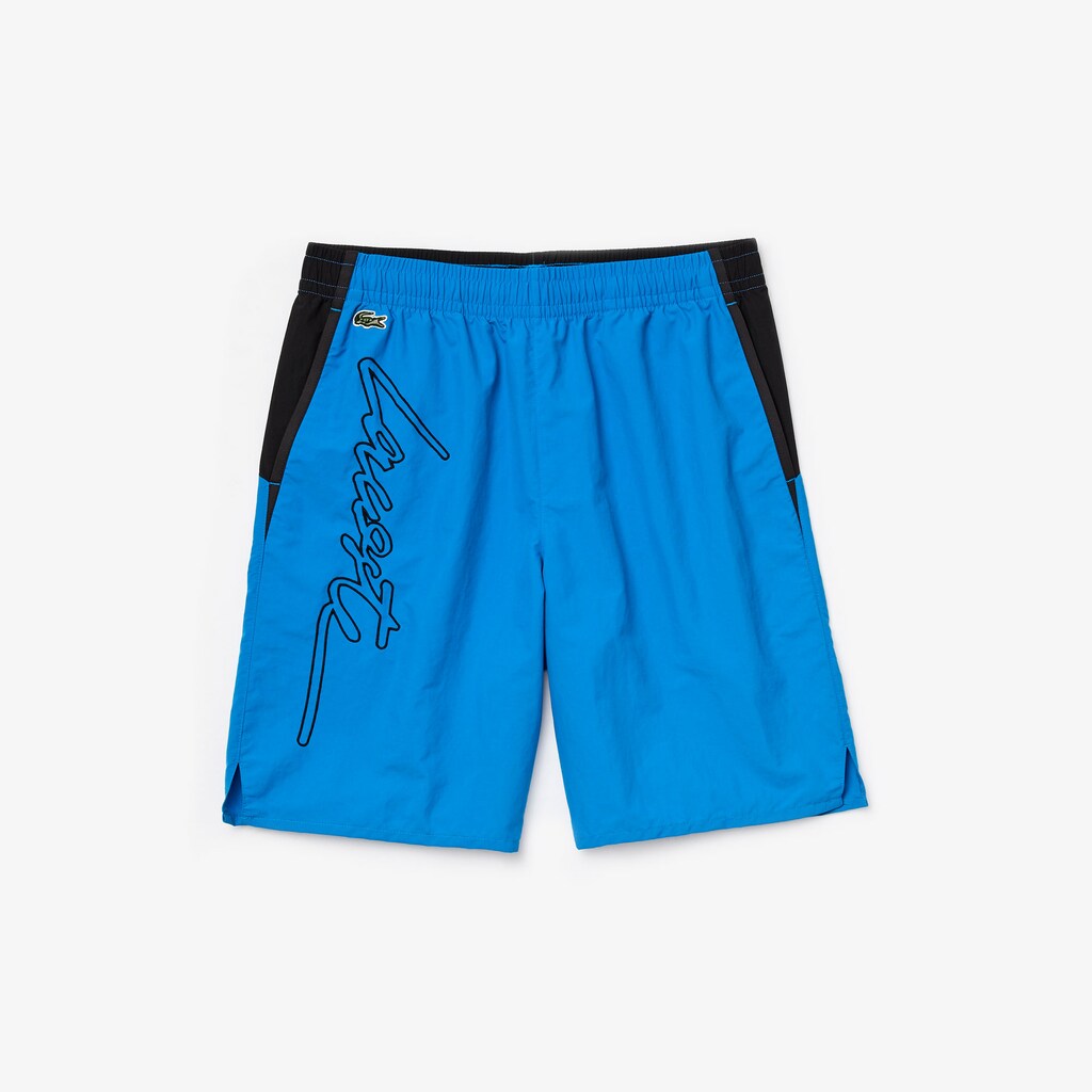 Mens   LIVE Lightweight Bermuda Shorts | Lacoste Blue / Black • Du5