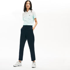 Womens Wo  Relaxed Fit Cotton Chinos | Lacoste Navy Blue • 166