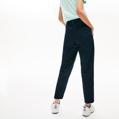 Womens Wo  Relaxed Fit Cotton Chinos | Lacoste Navy Blue • 166