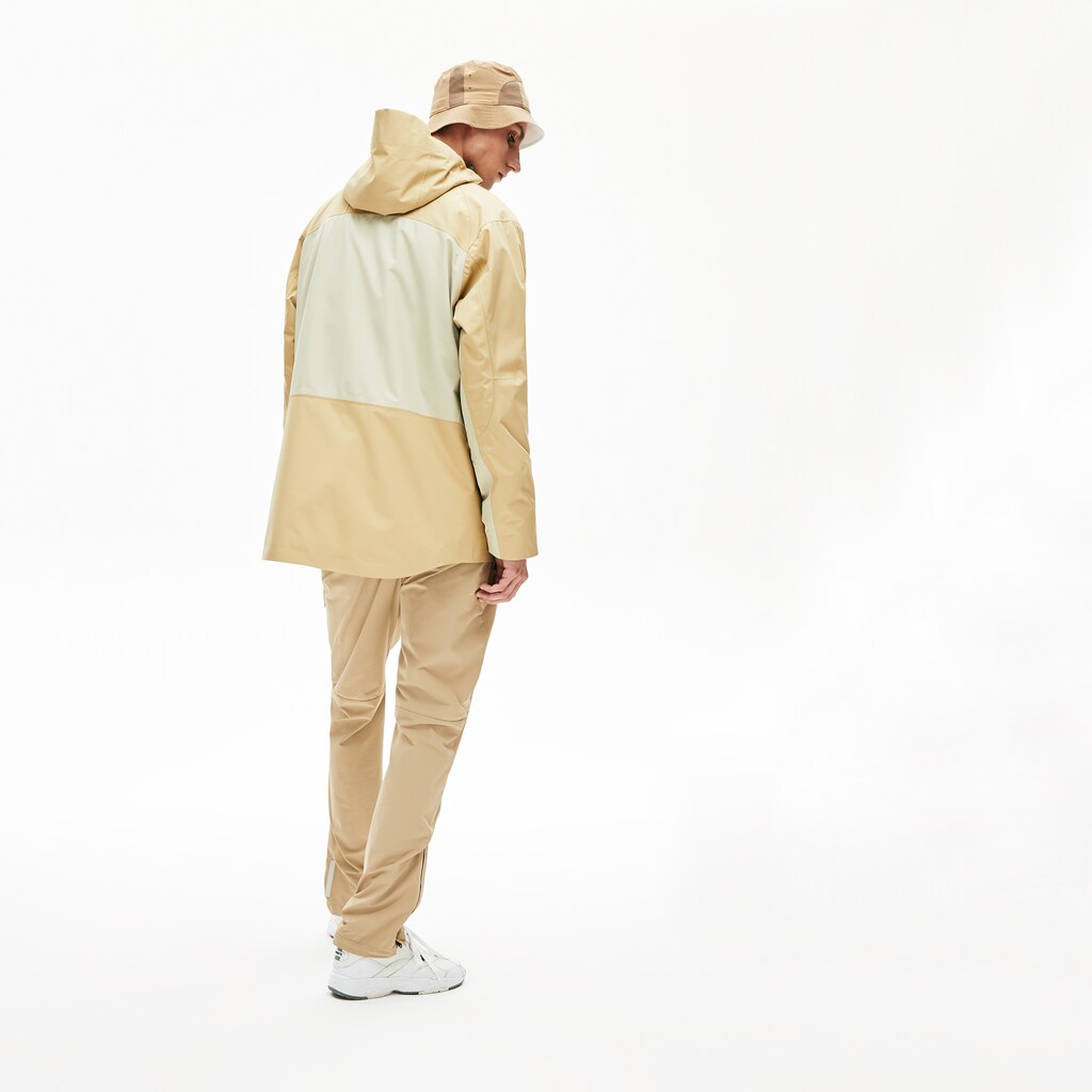 Mens   Motion Lightweight Quilted Short Parka | Lacoste Beige / Grey • Ww1