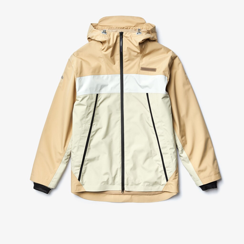 Mens   Motion Lightweight Quilted Short Parka | Lacoste Beige / Grey • Ww1