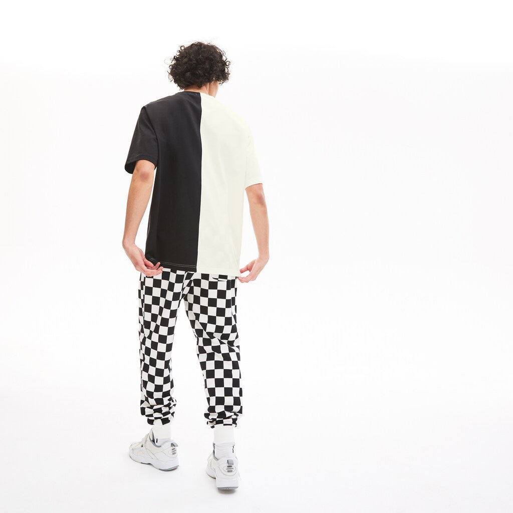 Mens/Womens Unisex LIVE Graphic Print Cotton T-shirt | Lacoste White / Black • 8Lp