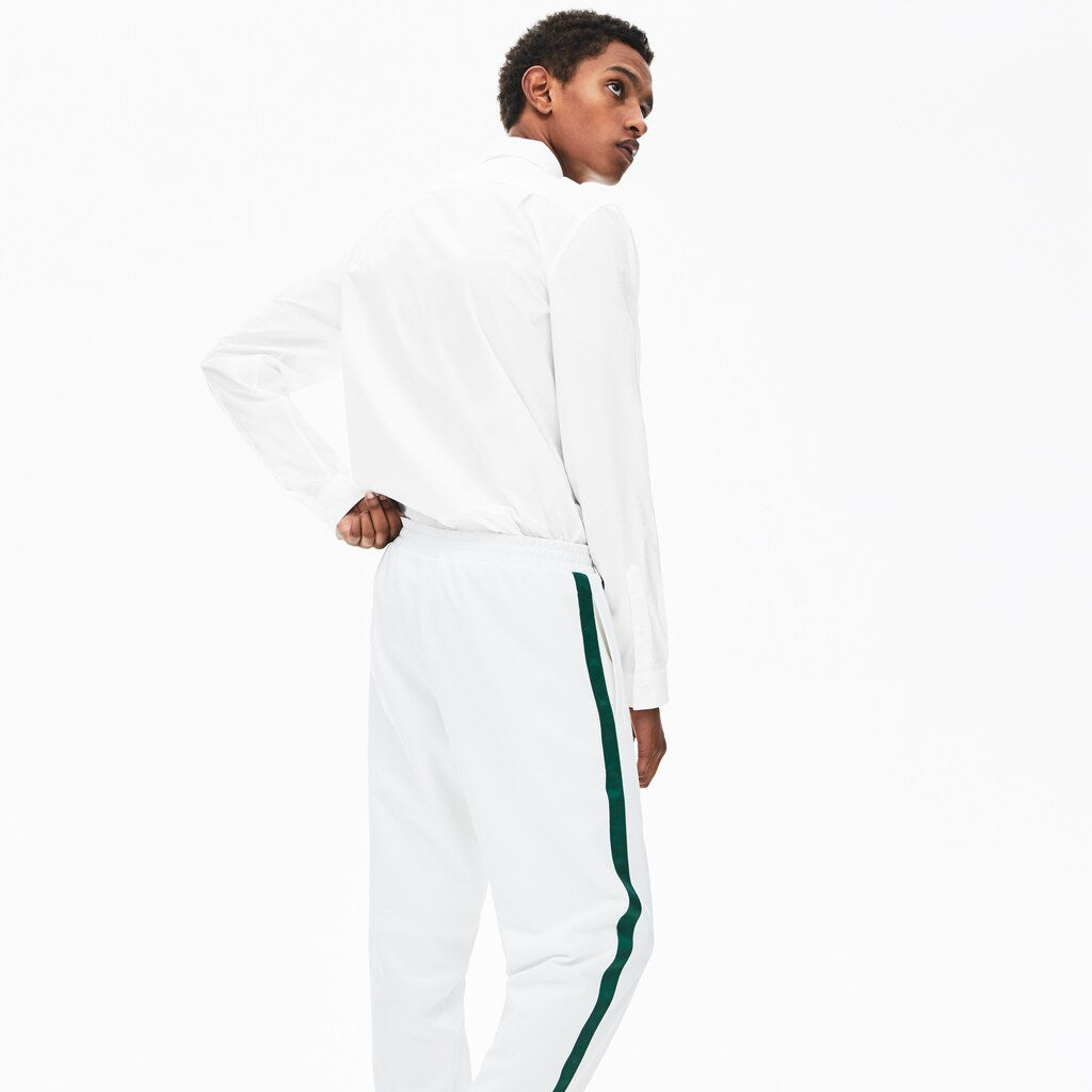 Mens   Regular Fit Badge Logo Shirt | Lacoste White • 001