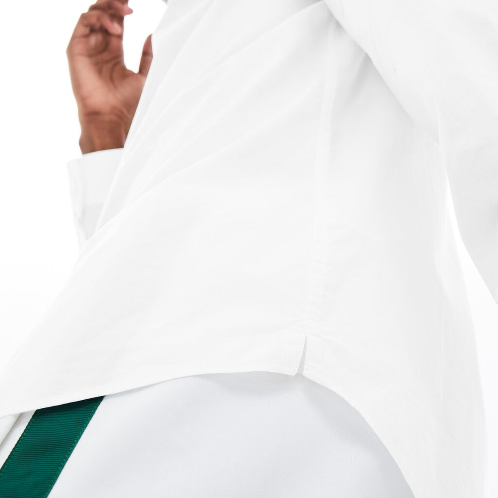 Mens   Regular Fit Badge Logo Shirt | Lacoste White • 001
