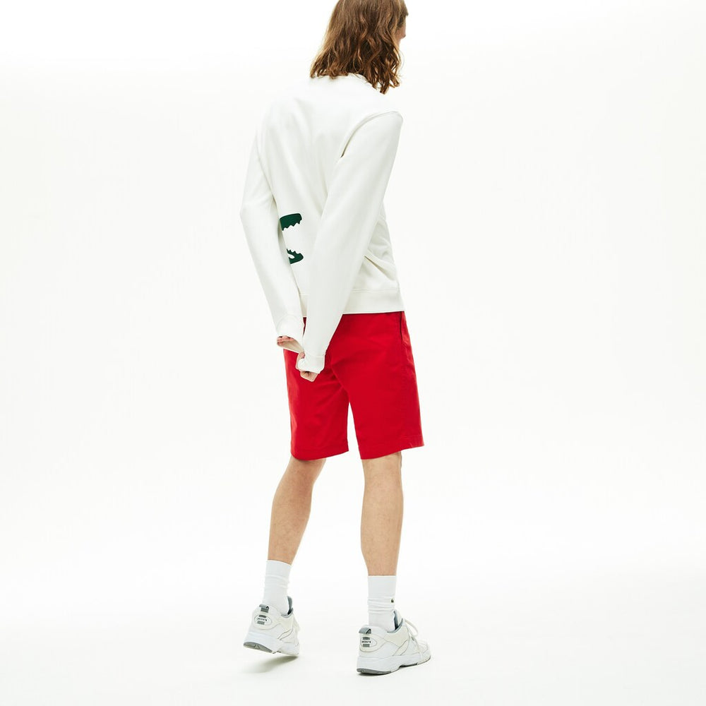 Mens   Slim Fit Stretch Gabardine Shorts | Lacoste Red • 240