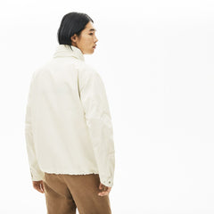 Mens   Lightweight Water-Resistant Zip Windbreaker | Lacoste White • 70V