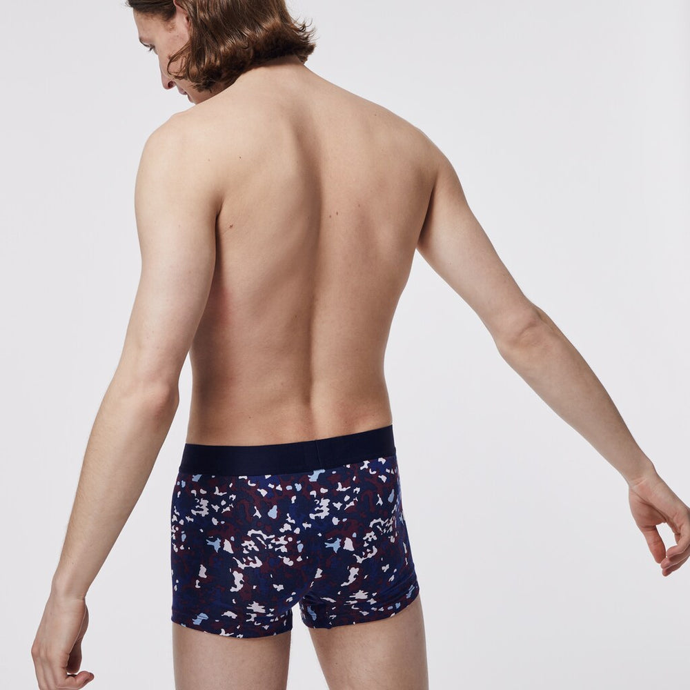 Mens Pack Of 3 Casual Boxers | Lacoste Bordeaux / Grey Chine / Navy Blue • Uvk