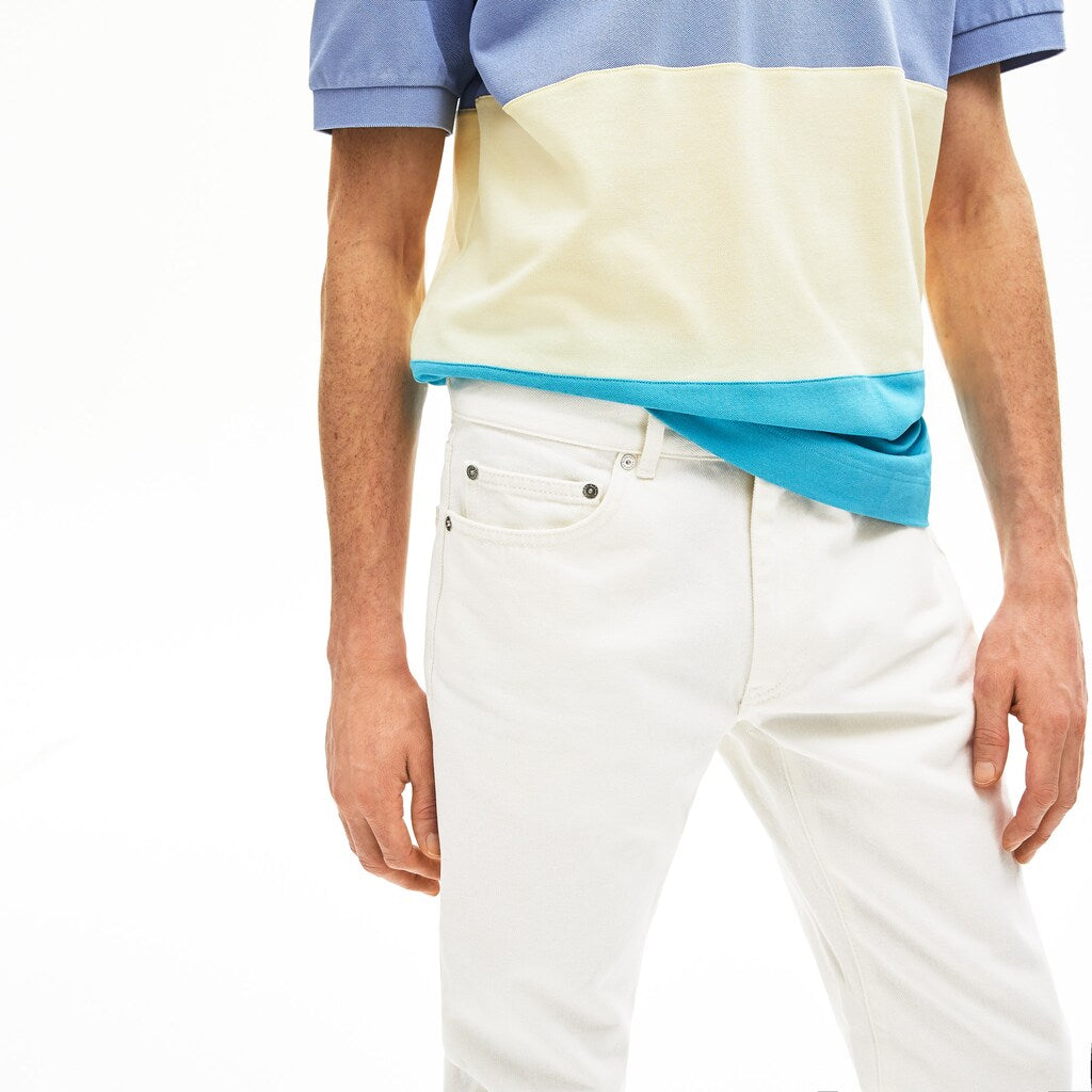 Mens   Slim-Fit Colored  Jeans | Lacoste White • 70V