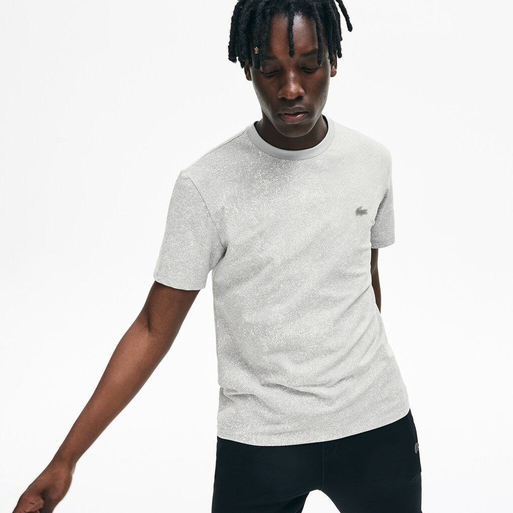 Mens   Motion Regular Fit Stretch T-shirt | Lacoste Grey • P0Y