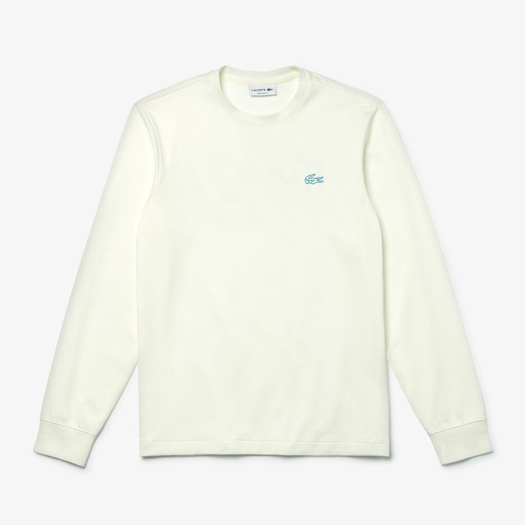 Mens   Reflective Croc Regular Fit Cotton T-shirt | Lacoste White • 70V