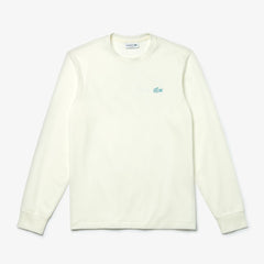 Mens   Reflective Croc Regular Fit Cotton T-shirt | Lacoste White • 70V