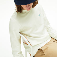 Mens   Reflective Croc Regular Fit Cotton T-shirt | Lacoste White • 70V
