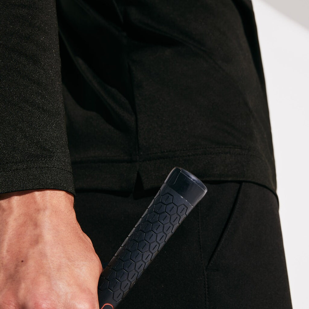 Mens   SPORT Breathable Golf Polo Shirt | Lacoste Black / White • 258