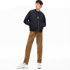 Mens   BiColor Reversible Lightweight Bomber | Lacoste Beige / Brown / Navy Blue • Rhl