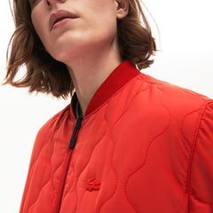Womens Wo  Reversible Bomber Jacket | Lacoste Navy Blue / Red • X70