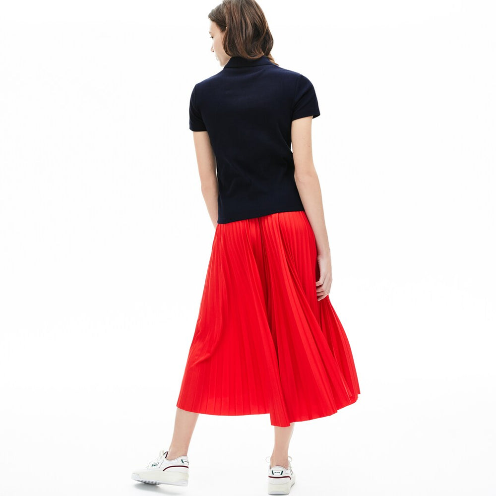 Womens Wo  Ribbed Cotton Polo | Lacoste Navy Blue • 166