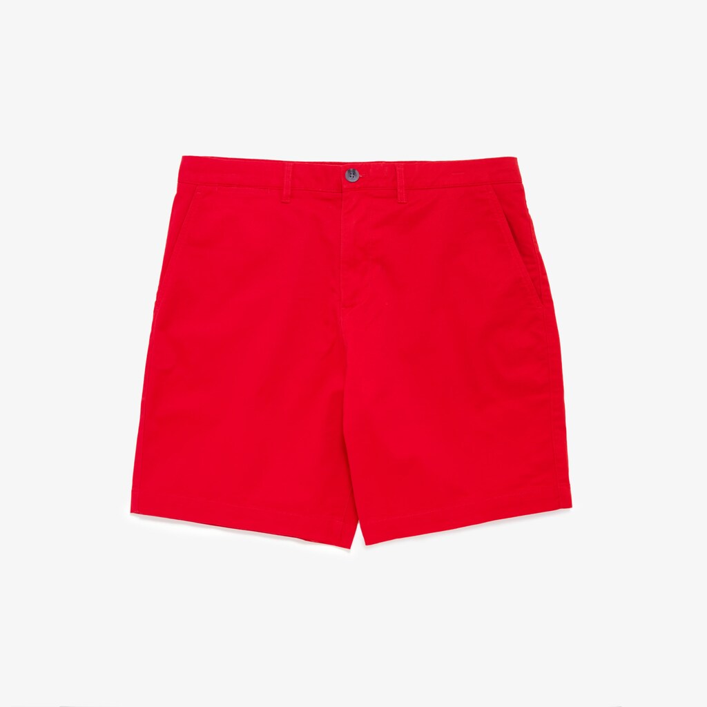 Mens   Regular Fit Cotton Gabardine Bermuda Shorts | Lacoste Red • 240