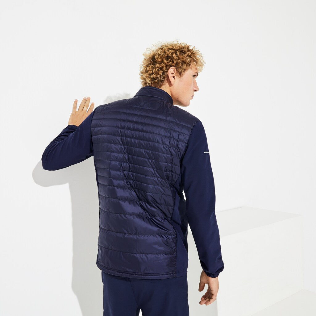 Mens   SPORT Lightweight Water-Resistant Quilted Jacket | Lacoste Navy Blue • 5Fs