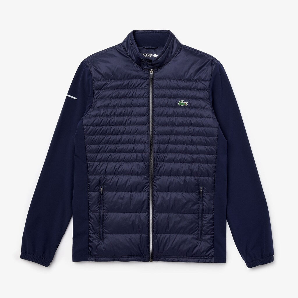 Mens   SPORT Lightweight Water-Resistant Quilted Jacket | Lacoste Navy Blue • 5Fs