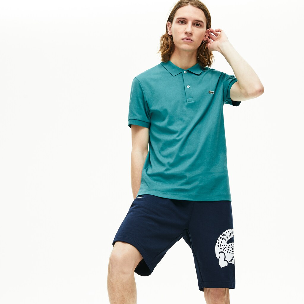 Mens   Regular Fit Lightweight Cotton Polo | Lacoste Green • S5J