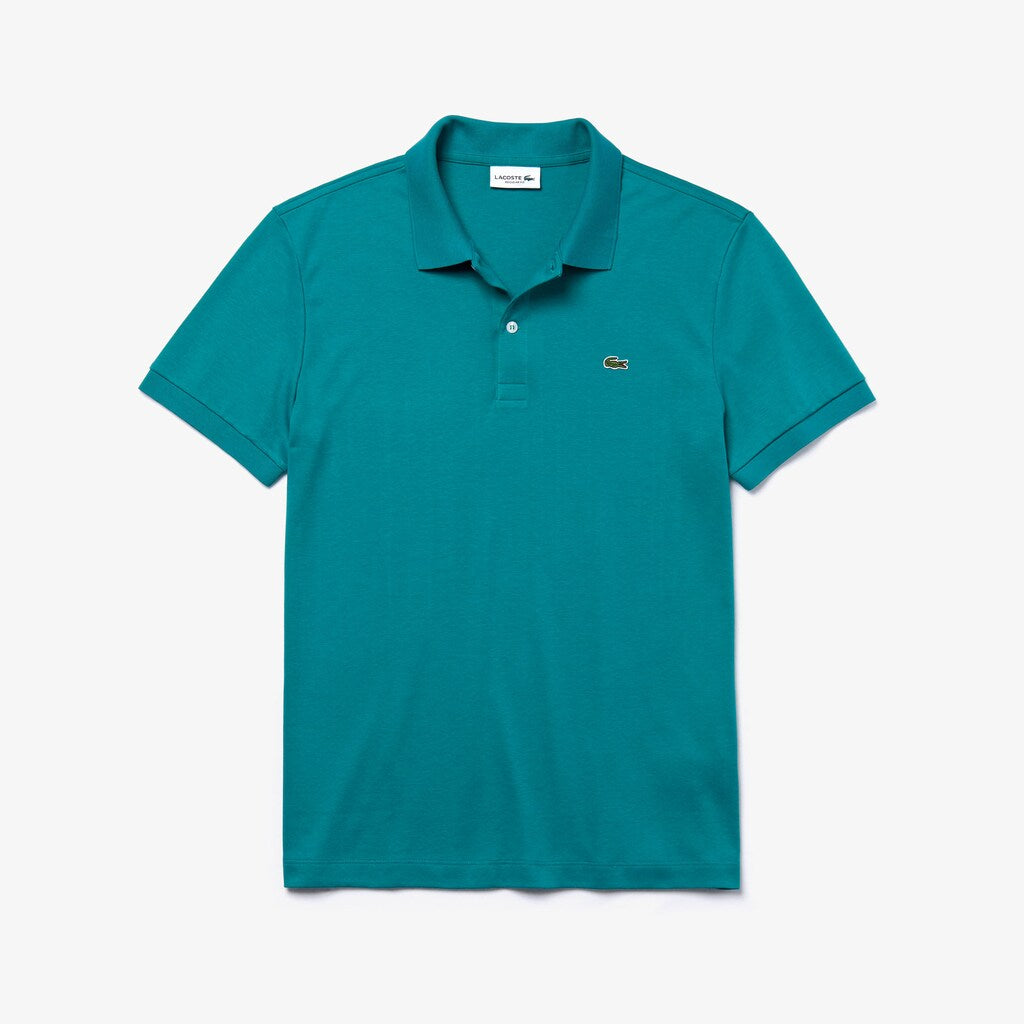 Mens   Regular Fit Lightweight Cotton Polo | Lacoste Green • S5J