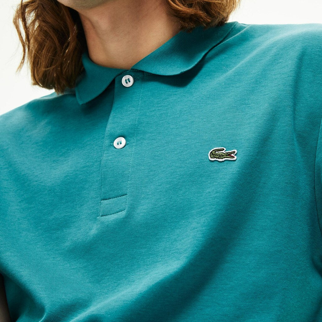 Mens   Regular Fit Lightweight Cotton Polo | Lacoste Green • S5J