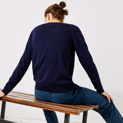 Mens   SPORT Breathable-Knit Golf Sweater | Lacoste Navy Blue • 166