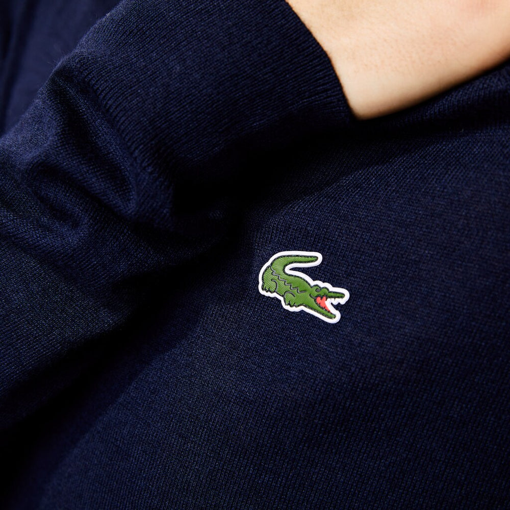Mens   SPORT Breathable-Knit Golf Sweater | Lacoste Navy Blue • 166