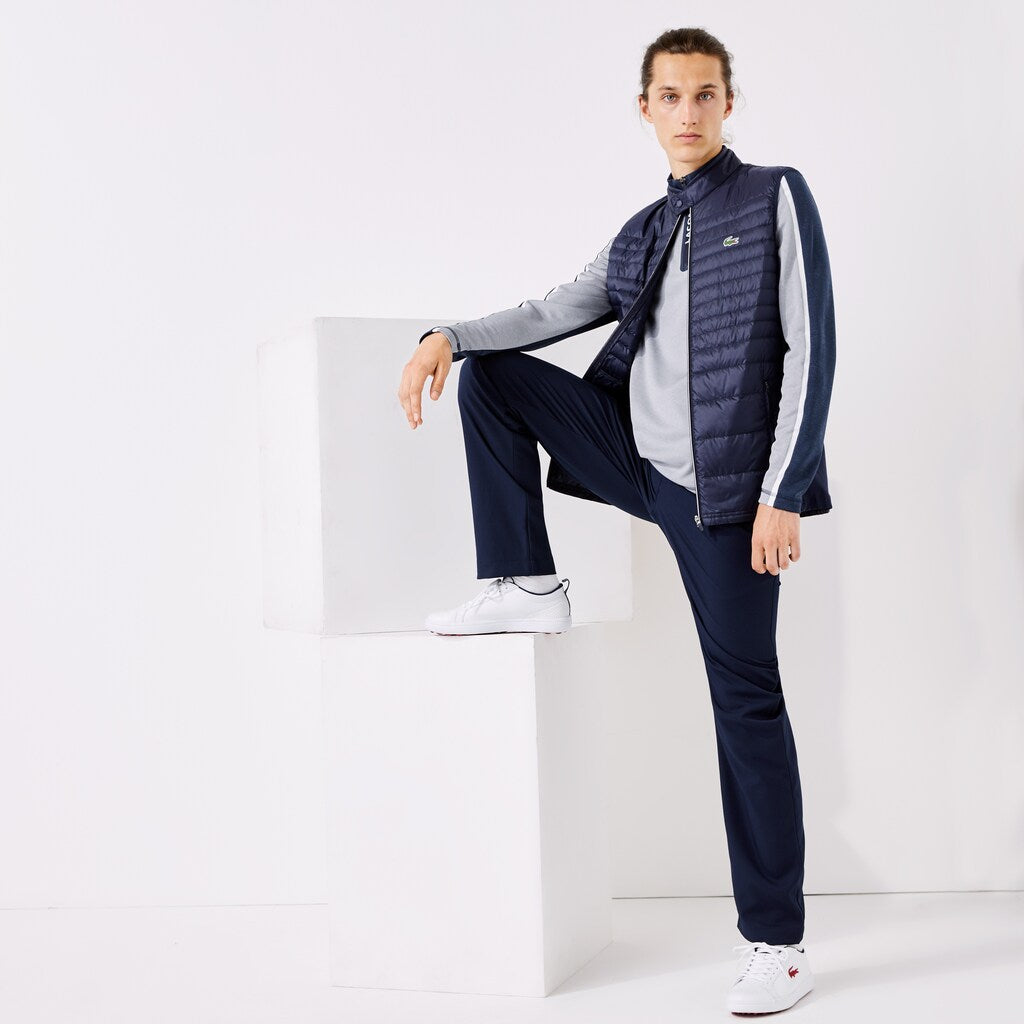 Mens   SPORT Lightweight Water-Resistant Quilted Vest | Lacoste Navy Blue • 5Fs