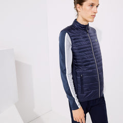 Mens   SPORT Lightweight Water-Resistant Quilted Vest | Lacoste Navy Blue • 5Fs