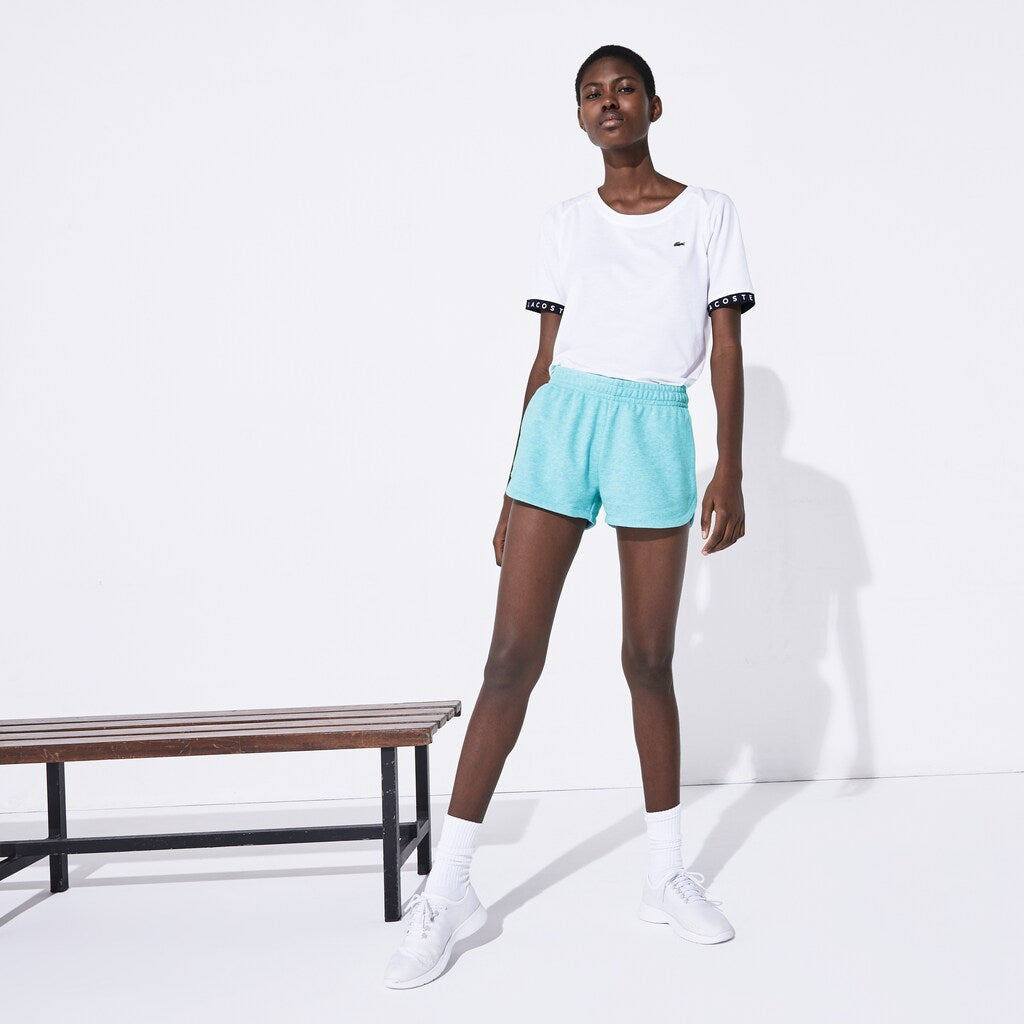 Womens Wo  SPORT French Terry Shorts | Lacoste Blue Chine • Yjx