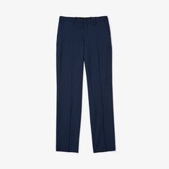 Mens   LIVE Fine Pinstriped Wool Suit Pants | Lacoste Blue / White • As3