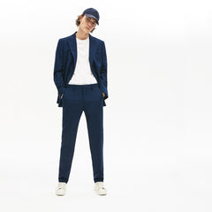Mens   LIVE Fine Pinstriped Wool Suit Pants | Lacoste Blue / White • As3