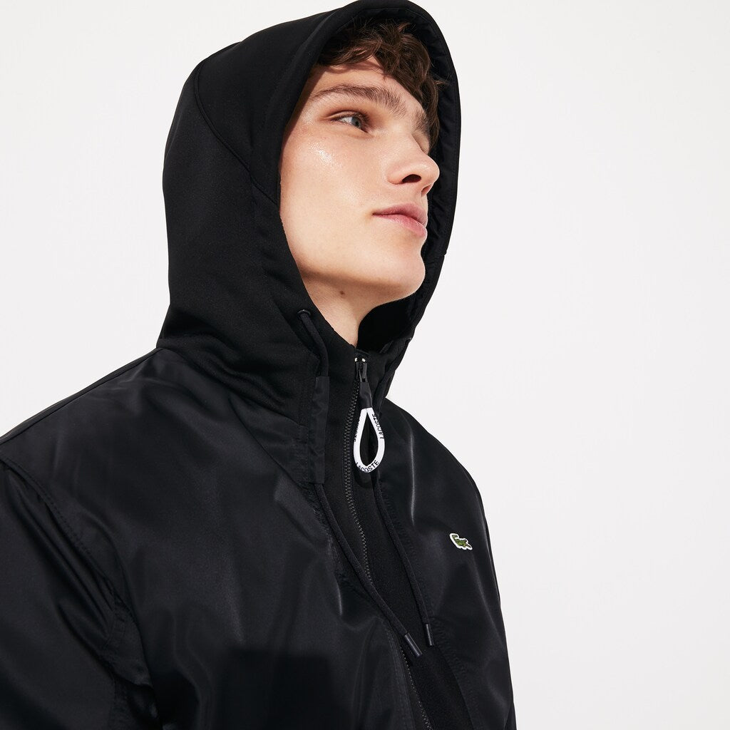 Mens   SPORT Water-Resistant Zip Jacket | Lacoste Black • 031