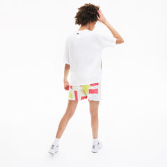 Womens Wo  Art-Print Cotton T-Shirt | Lacoste White • 001