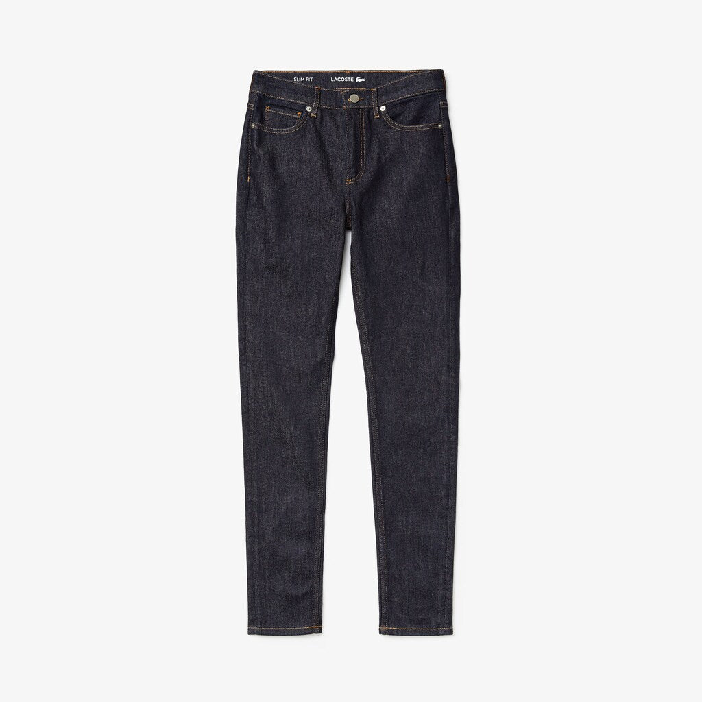Womens Wo  Skinny Stretch Cotton Jeans | Lacoste Blue • Rne