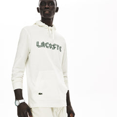 Mens   Heritage Ribbon Regular Fit Hooded T-shirt | Lacoste White • 70V